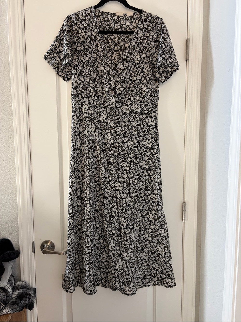 Levi's Black and White Floral Maxi Dress
